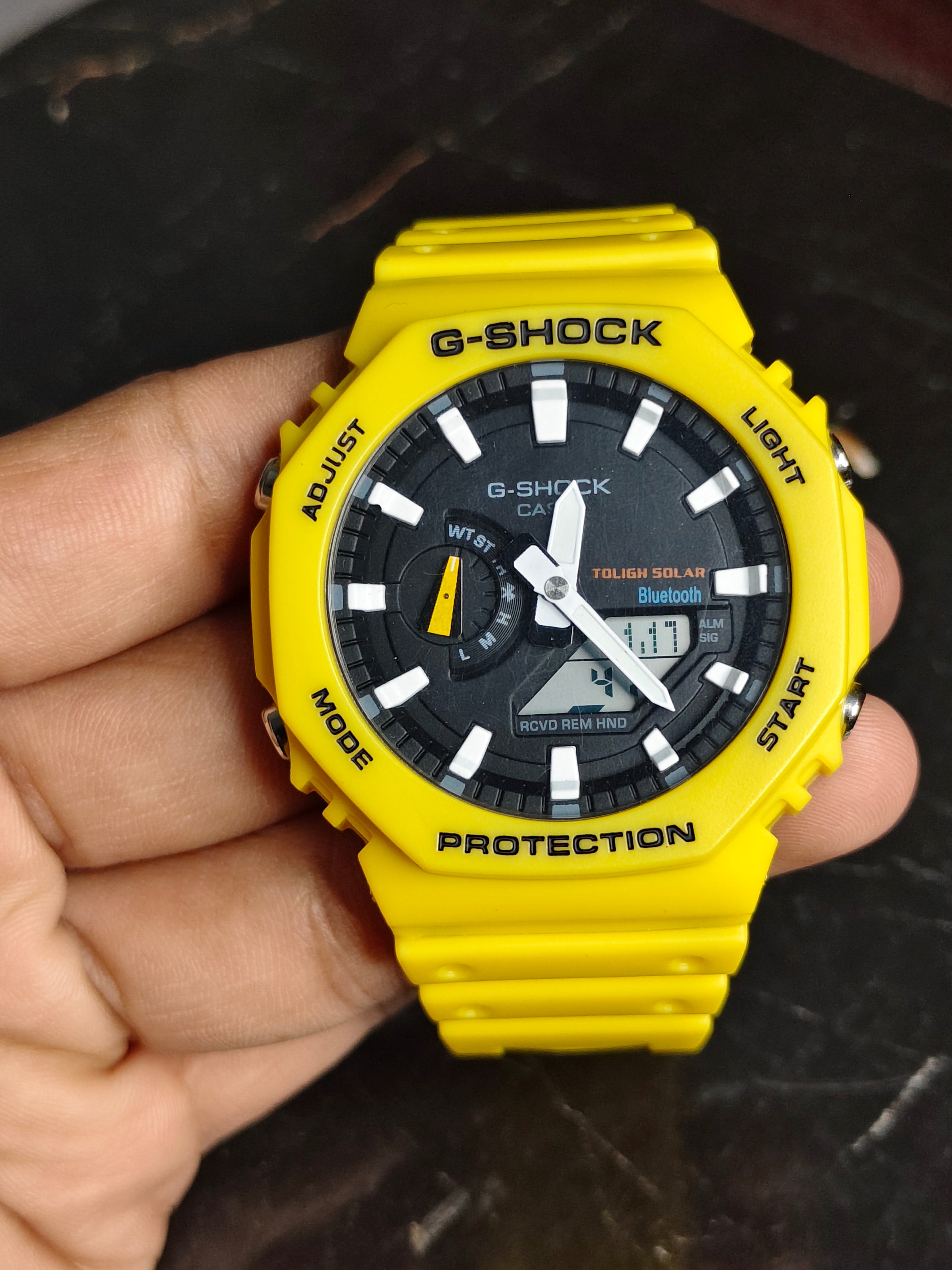 Casio G-Shock GA-B2100C-9A Yellow – Tough Solar & Bluetooth "CasiOak" Watch